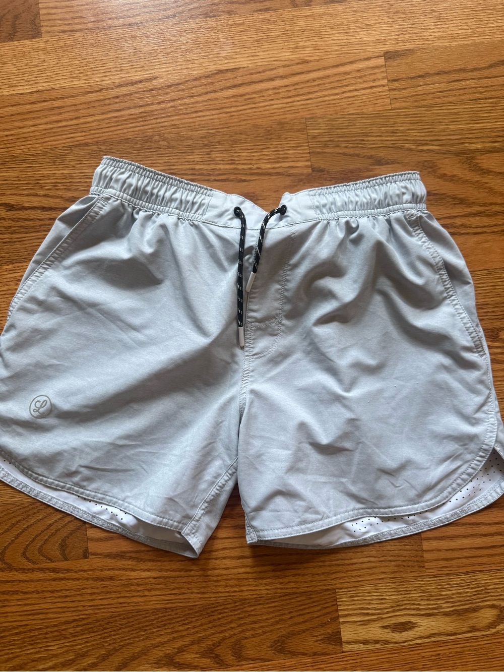 Legends Luka Men's Light Gray Shorts with Drawstring Large 5”